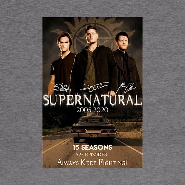 Supernatural 15 Seasons 327 Episodes Always Keep Fighting for Ma by Den Tbd